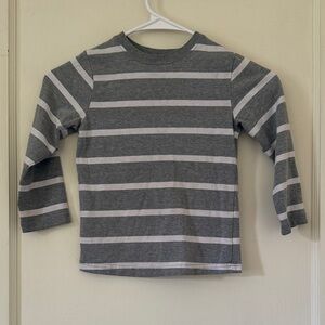 Garanimals Gray and White Boys 4T Striped Long Sleeve
